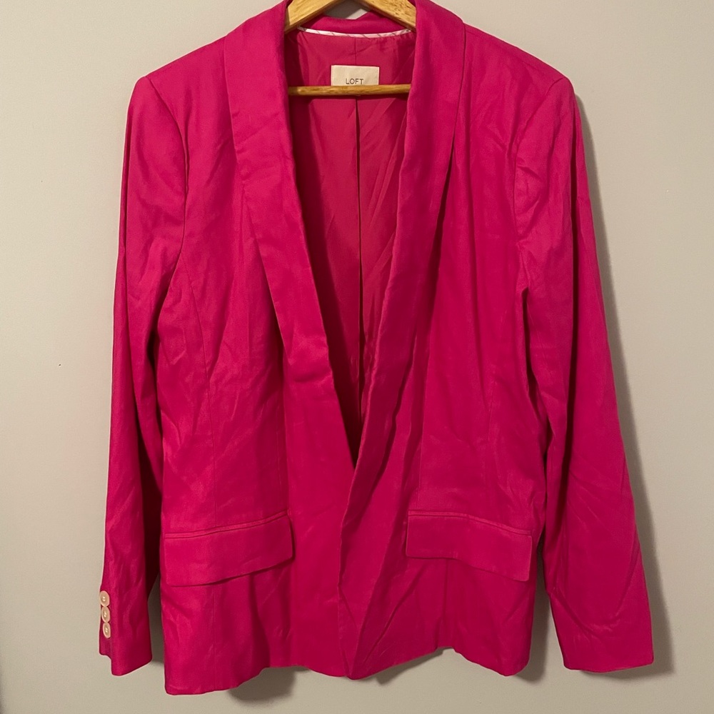 Pink Loft Blazer Jacket size 14